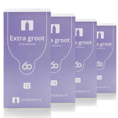 Condooms.be Extra Groot Condooms 60mm (2 + 2 Gratis)