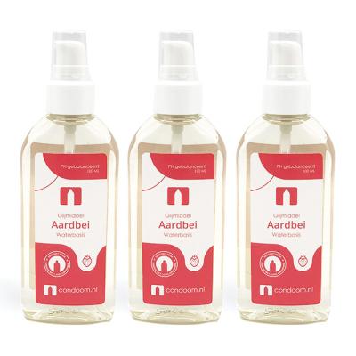 Condooms.be Glijmiddel Aardbei  (2 + 1 Gratis)