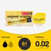 Sagami Original 0.02 - ultradun latexvrij 61mm- Maat XL