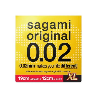 Sagami Original 0.02 - ultradun latexvrij 61mm- Maat XL (6 stuks)