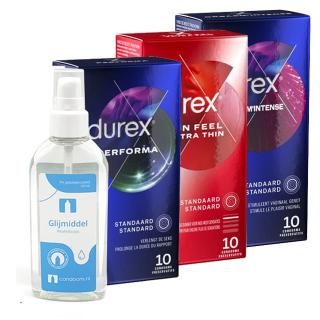 Durex Combinatiepakket + 100ml glijmiddel  &mdash; 30 stuks
