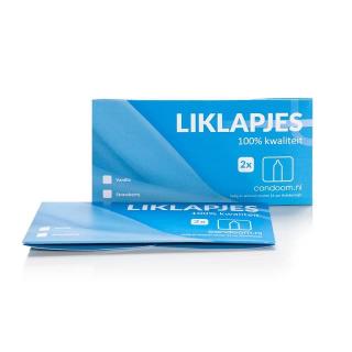 Condooms.be Liklapjes/Beflapjes Veilig Vrijen &mdash; 1 + 1 Gratis Aardbei