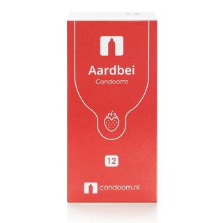 Condooms.be Aardbei Condooms &mdash; 12 stuks