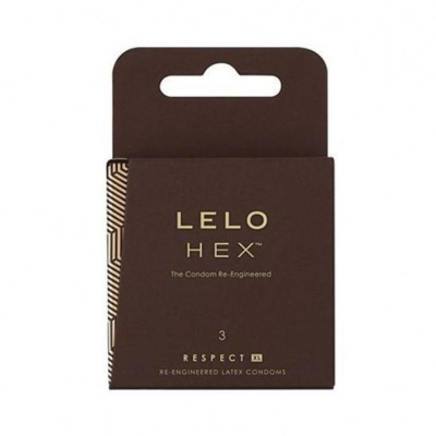 LELO HEX Respect XL Condooms (3 stuks)